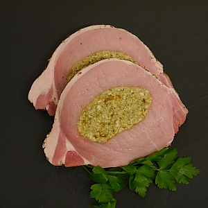 FREE RANGE PORK LOIN STEAKS STUFFED (2x 250gram steaks)