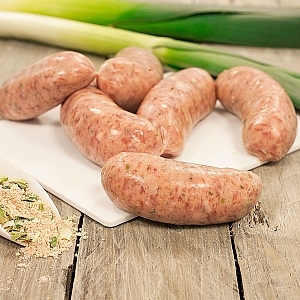 SAUSAGES PORK AND LEEK (1LB)