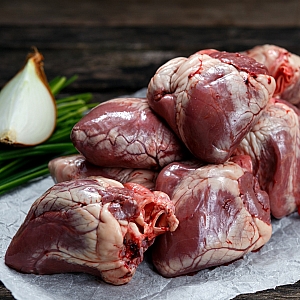 FRESH LAMB HEARTS (sold each)